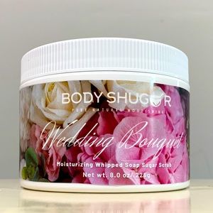 Wedding Bouquet! Smooth creamy intensely fragrant exfoliating Sugar Soap Scrub.